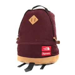 Supreme シュプリーム THE NORTH FACE バッグ バーガンディー | コーデュロイ バックパック / デイパック (Medium Day Pack) | ブランド コラボ カバン【メンズ】【中古】