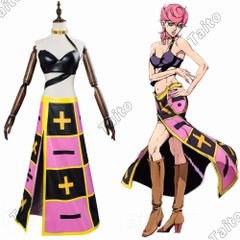 ジョジョの奇妙な冒険 トリッシュ・ウナ Trish Una コスプレ衣装 コス服 アニメ コスチューム Cosplay イベント パーティー 変装 文化祭 学園祭 仮装