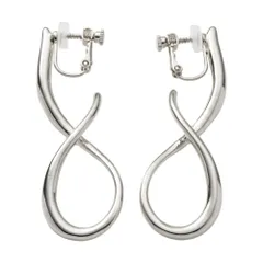 【シルバー×イヤリング】[Cream dot. クリームドット公式] イヤリング レディース  金属アレルギー ニッケルフリー ネジ式 大ぶり ニュアンス クロス 変形 立体 ヴィンテージ調 艶消し マット 大人 