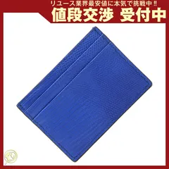 バーバリー カードケース ブルー レザー 中古 定期入れのサムネイル