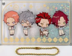 【中古】キーホルダー 斎宮宗＆瀬名泉＆鬼龍紅郎＆衣更真緒 スノードーム風リキッドアクリルキーホルダー 「あんさんぶるスターズ!! ENSEMBLE HOLIDAY!!×animatecafe」