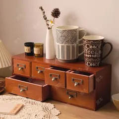 美品】唐木家具 蛇腹扉•収納付ミニチェスト ヴィンテージ