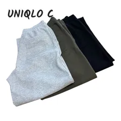 UNIQLO C ユニクロ ユニセックス ワイド スウェットパンツ 471809 グレー ブラック カーキ USED