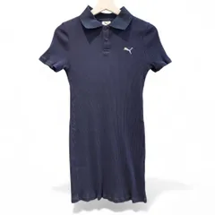 LILYBROWN×PUMA リリーブラウン×プーマ リブドレス 636051 綿混 タイト ネイビー 紺色 size M レディース 夏 ゴーゴー古着マルイ北千住店No.久草1976