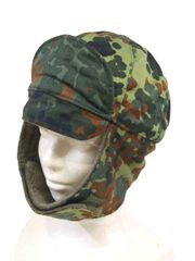 ドイツ軍 ウィンターキャップ フレクターカモ 中古上