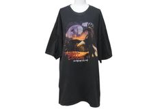Harley Davidson ハーレーダビットソン ヴィンテージ 半袖Tシャツ NEWJERSEY  コットン ブラック レッド サイズ2XL 美品 中古 4b001489