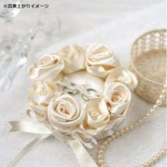 【割引クーポン】ハマナカ ウェディングキット Wedding Rose (ウェディングローズ) ローズのリングピロー シャンパンゴールド H431-121 結婚式 リングピロー ウェディング 二次会 手作り ハンドメイド 贈り物 お祝 結婚祝い