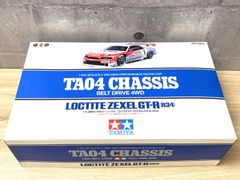 F-05047 TAMIYA 1/10 電動RC 4WDレーシングカー ロックタイト･ゼクセル GT-R(R34) 未使用未組立 ラジコン