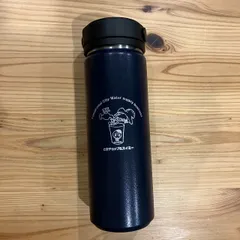 サーモハンドルスタイルボトル　水筒　ネイビー　500ml　とまチョップ＆スイミーロゴ入り