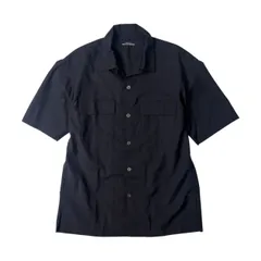 UNITED ARROWS green label relaxing ユナイテッドアローズ  オープンカラー 半袖シャツ S/ブラック/薄手