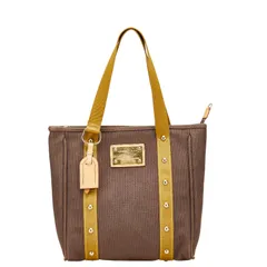 ルイ ヴィトン アンティグア カバMM M40086 ブラウン キャンバス レザー レディース LOUIS VUITTON【1-0213699】