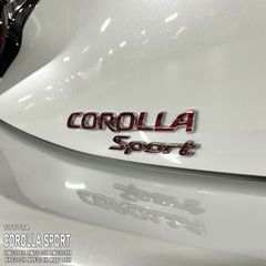 【松印】車種専用 エンブレムフィルム (リア COROLLA SPORT) トヨタ カローラスポーツ ZWE211H ZWE213H ZWE219H NRE210H NRE214H MZEA12H ハイブリッド