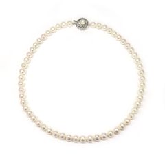 【名古屋】ネックレス 本真珠 パール 6.9-7.3ミリ 42cm レディース ジュエリー アクセサリーのサムネイル