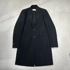 マルジェラ　黒 ウール系 チェスターコート Maison Margiela】メゾンマルジェラ チェスターコート ブラック