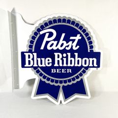 Pabst Blue Ribbon Advertising Tin Sign　パブストブルーリボン　看板　大型　ヴィンテージ　アンティーク　アメトイ