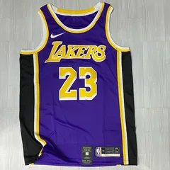 米国規格 NIKE ナイキ Lakers レイカーズ 23 レブロンジェームズ オーセンティック ジャージー 紫