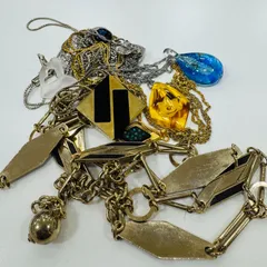 A【まとめ売り】ネックレス ロングネックレスメッキアクセ ハンドメイド パーツ取り