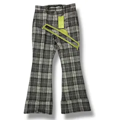 美品✨GUCCI チェック　フレア　パンツ 2025年最新】gucci フレアパンツの人気アイテム - メルカリ