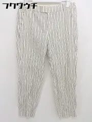 ◇ URBAN RESEARCH DOORS アーバン リサーチ ドアーズ ストライプ パンツ サイズ40 アイボリー系 レディース  【1109150005398】
