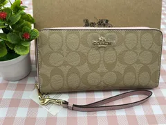 コーチ 長財布 COACH 財布 シグネチャー レディース ロゴ クーポン配布 ブランド ウォレット レザー ウォレット A076 C4452