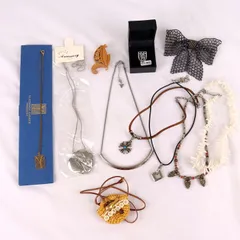 ネックレス/ブローチ 11点セット 未使用有 インディアンジュエリー等 まとめて 大量 アクセサリー レディース 【中古】