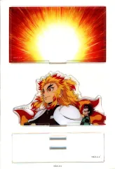 【中古】アクリルスタンド・アクリルパネル 煉獄杏寿郎＆竈門炭治郎(流血無し) 「劇場版 鬼滅の刃 無限列車編 上映四周年記念 炎柱・煉獄杏寿郎カフェ×ufotable Cafe×マチ★アソビCAFE×ufotable DINING×ufotable CINEM