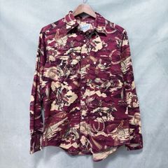 Rockmount ロックマウント 西部劇 ウエスタン 総柄 プリント オールオーバー ウエスタンシャツ size.15.5 × 33.5(M) ボルドー MADE IN USA