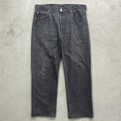 90年代 USA製 Levi's リーバイス 501-0159 ブラックデニムパンツ ストレート 先染め メンズW36 