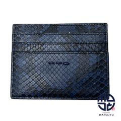 FENDI フェンディ パイソン 蛇革 ネイビー カードケース カード入れ 小物 ブランド ※ポスト投稿でのご発送になります。