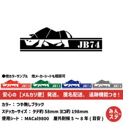つや無しブラック　ジムニー　JIMNY　JB74　ライノ　給油口ステッカー