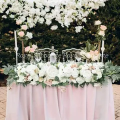 ガーランド ウェディング ブライダルガーランド 花嫁 造花 結婚式 ウェディングガーランド 二次会 花束 ガーリー 可愛い フラワー 披露宴 海外挙式 前撮り お洒落 豪華