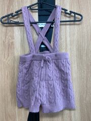 MO22 プティマイン KIDS M サロペット ショートパンツ ニット