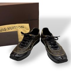LOUIS VUITTON ルイ・ヴィトン レザースニーカー ダークブラウン
