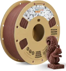 新品 OVERTURE Rock PLA フィラメント 3Dプリンター用素材 3Dプリンター フィラメント 岩石 PLA 1.75mm 1kgスプール 高い寸法精度 高密度 ほとんどのFDMプリンターに適合 (Walnut Wood)