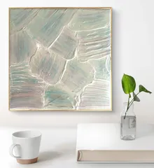 連鎖する変化アクリル画原画