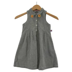 mikihouse ミキハウス ギンガムチェックワンピース size110/ブラック×ホワイト