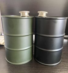 新品 750ml 石油ランタン燃料缶 釣り用 304ステンレス材質 徒歩 登山 (黒色+ キャンプ アウトドア多機能燃料ボトル 燃料ボトル・タンク 緑色) 2個入 MUGODUNS