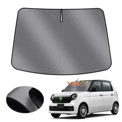 LIMSTYLE ホンダ N-ONE 2代目 JG3/JG4型 サンシェード フロントガラス用 遮光 断熱 シェード 日よけ 車種専用 UVカット しなやか 車保護 カスタムパーツ 暑さ対策 インテリア 内装パーツ 取付簡単 収納袋付 メーカー直営（N-O 0