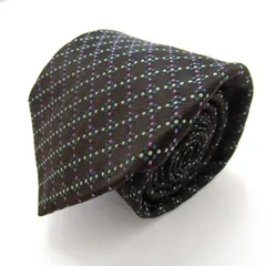 アクアスキュータム ブランド ネクタイ シルク 格子柄 伊製生地 チェック柄 PO メンズ ネイビー Aquascutum 【中古】