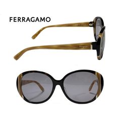 【Salvatore Ferragamo】　サルヴァトーレ フェラガモ　サングラス　SF842SA　214　ハバナ　アジアンフィツト　国内正規品