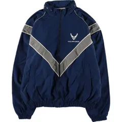 古着 00年代 米軍実品 U.S.AIR FORCE SKILCRAFT PTU トレーニングジャケット ナイロンジャケット USA製 メンズL相当/eaa576140