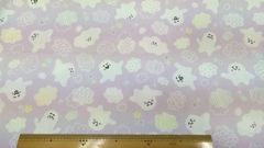 シナぷしゅ,生地幅110cm×長さ100cm、薄紫