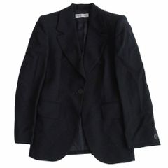 EMPORIO ARMANI エンポリオアルマーニ ヴァージンウール テーラードジャケット 1B ダークネイビー サイズL レディース 【中古】