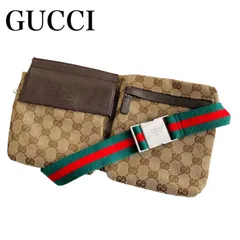 2024年最新】グッチ GUCCI GGキャンバス ウエストバッグ ボディバッグ