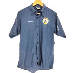 ユーズドフルギ USED古着 {{Executive Uniforms}} ロゴ刺繍S/S ワークシャツ メンズ 表記無 