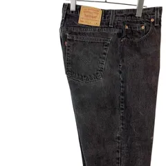 90s00sUSA製Levi'sリーバイス550ブラックデニムパンツウォッシュドデニム黒テーパードvintageヴィンテージ50116
