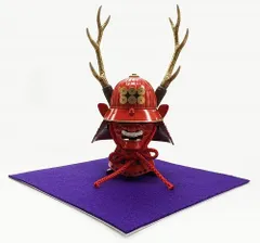 ねこ武将∠(｀∇´)ゝ　まる白猫　赤甲冑　赤兜(真田形) 大一点のみ ねこ武将∠(｀∇´)ゝ まる白猫 赤甲冑 赤兜(真田形) 大