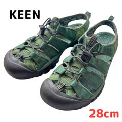 KEEN ニューポートH2 グリーン US10／28cm メンズ サンダル アウトドア キャンプ 川遊び カーキ