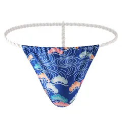 ふんどし 褌 メンズ tバック 和柄 ねじり紐 ゴム 軽い サラサラ 速乾 蒸れにくい 締め付けない 快適 おしゃれ 勝負下着 セクシー お祭り 浴衣 新兵衛 mt-014