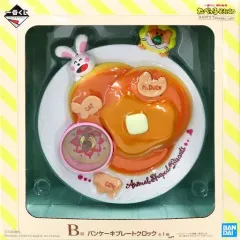 【中古】置き時計・壁掛け時計 ライオン＆ウサギ パンケーキプレートクロック 「一番くじ たべっ子どうぶつ HAPPY Tabekko cafe」 B賞